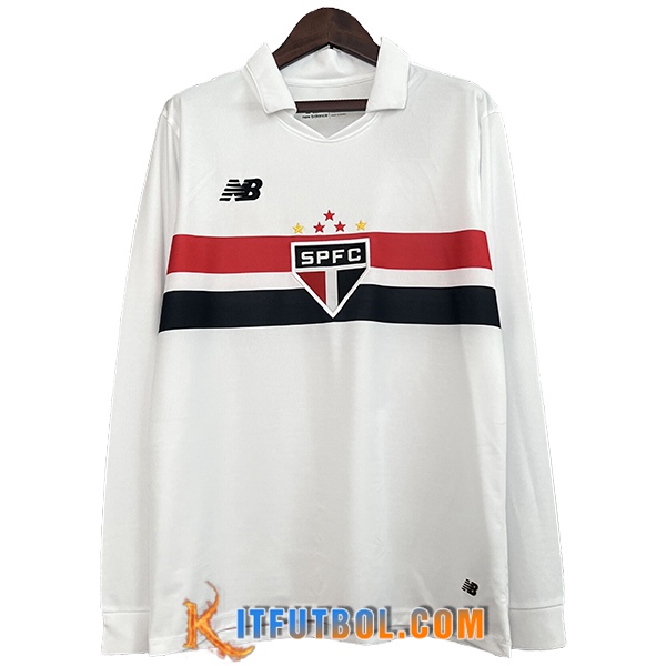 Camisetas De Futbol Sao Paulo FC Primera Manga Largas 2024/2025