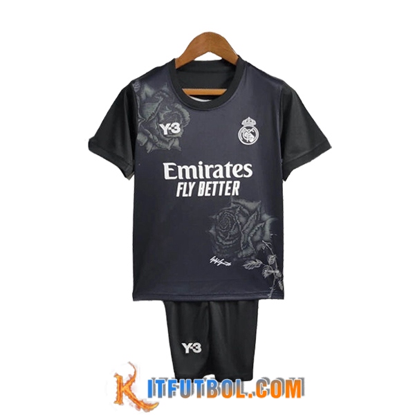 Camisetas De Futbol Real Madrid Y3 Ninos Special Edition Negro 2024/2025