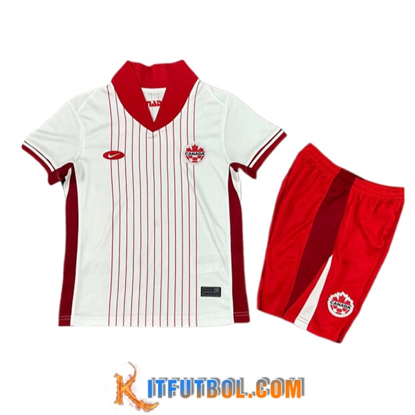 Camisetas De Futbol Canada Ninos Segunda 2024/2025