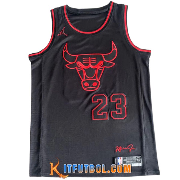 Camisetas NBA Chicago Bulls (JORDAN #23) 2024/25 Negro/Rojo -05