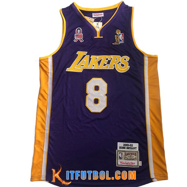 Camisetas NBA Los Angeles Lakers (BRYANT #8) 2024/25 Violeta/Amarillo