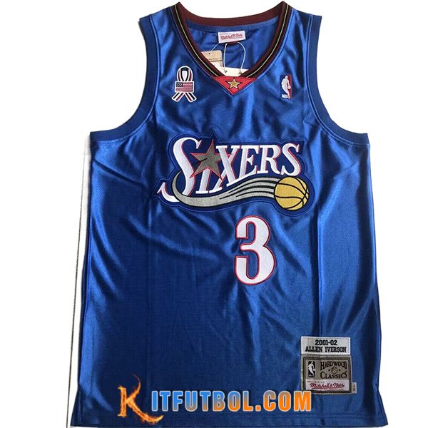 Camisetas NBA Philadelphia 76ers (IVERSON #3) 2024/25 Azul