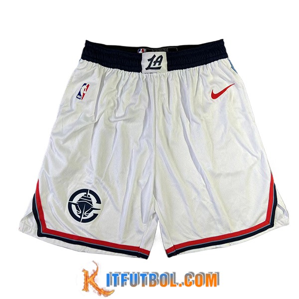 Cortos NBA Los Angeles Clipperss 2024/25 Blanco/Negro/Rojo
