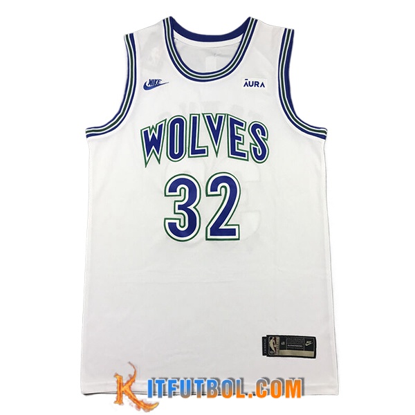 Camisetas NBA Minnesota Timberwolves (TOWNS #32) 2024/25 Blanco/Azul