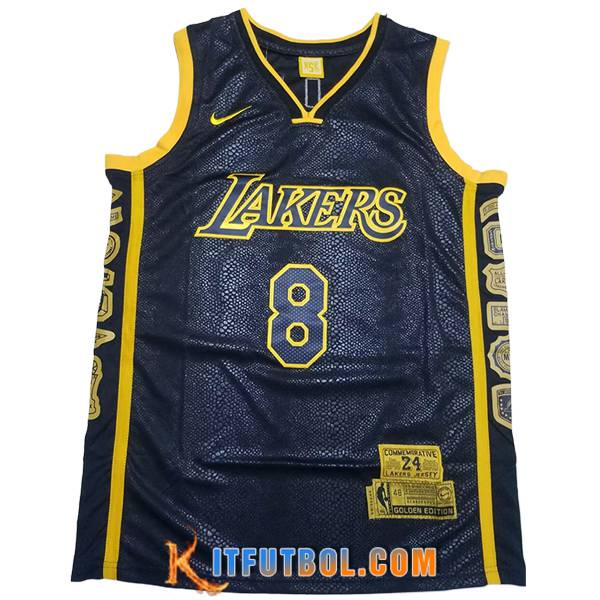 Camisetas NBA Los Angeles Lakers (BRYANT #24) 2024/25 Negro/Amarillo