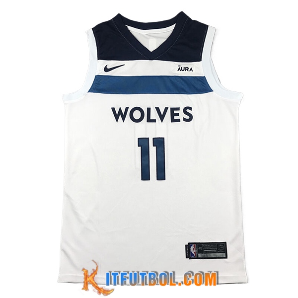 Camisetas NBA Minnesota Timberwolves (REID #11) 2024/25 Blanco/Azul/Negro