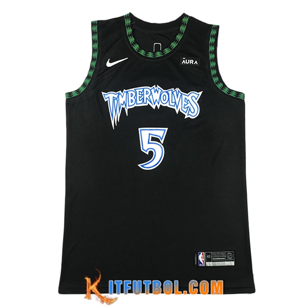 Camisetas NBA Minnesota Timberwolves (EDWARDS #5) 2024/25 Negro/Verde/Azul