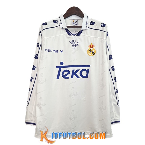 Camisetas De Futbol Real Madrid Retro Primera Manga Largas 1994/1996