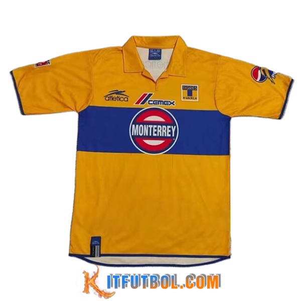 Camisetas De Futbol Tigres UANL Retro Primera 2003/2004