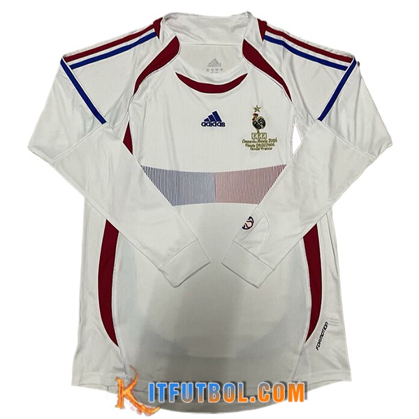 Camisetas De Futbol Francia Retro Segunda Manga Largas 2006