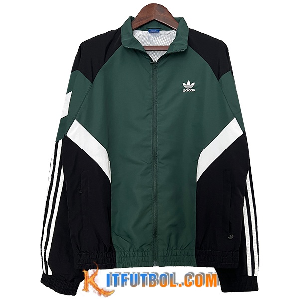 Rompevientos Adidas Verde/Negro/Blanco 2024/2025