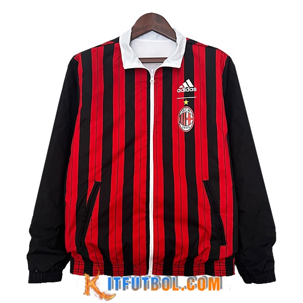 Rompevientos AC Milan Negro/Rojo 2024/2025