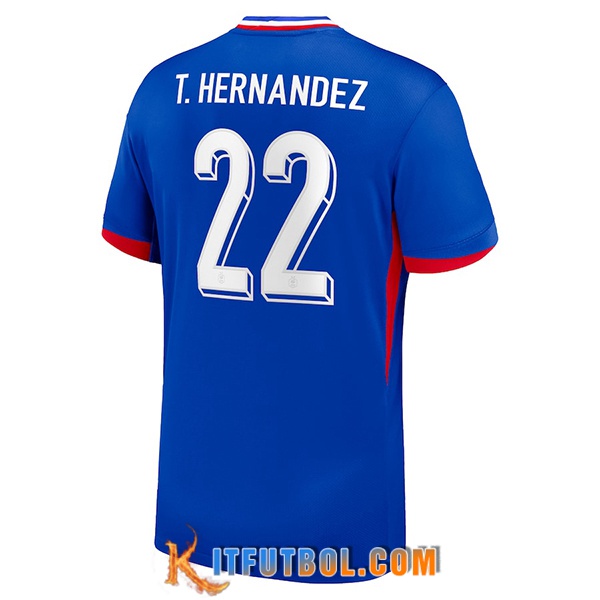 Camiseta Equipo Nacional Francia (T. HERNANDEZ #22) 2024/2025 Primera
