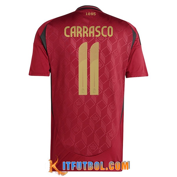 Camiseta Equipo Nacional Bélgica (CARRASCO #11) 2024/2025 Primera