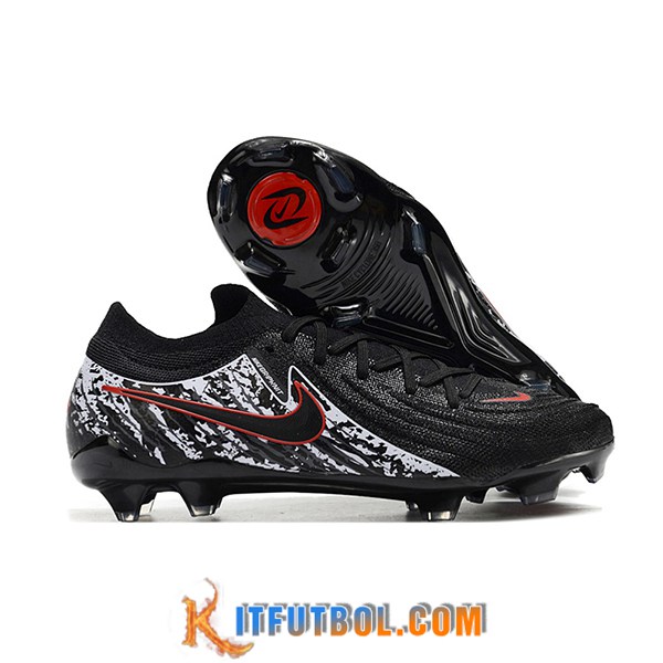 Nike Botas De Fútbol Phantom Luna Elite NU FG Negro/Blanco/Rojo