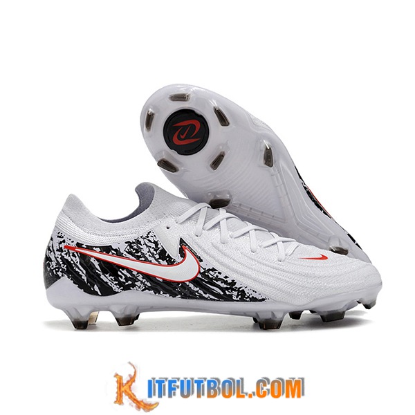 Nike Botas De Fútbol Phantom Luna Elite NU FG Blanco/Negro/Rojo