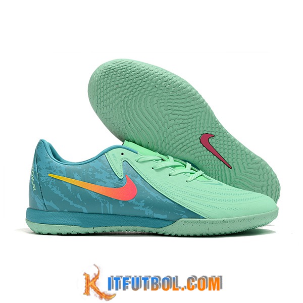 Nike Botas De Fútbol Phantom GX II ACAD LV8 IC Verde/Azul