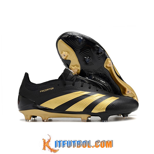 Adidas Botas De Fútbol Predator Elite FG Negro/Amarillo