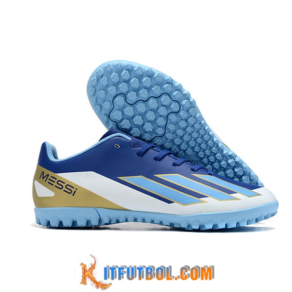 Adidas Botas De Fútbol X GHOSTED.4 TF Azul/Blanco/Amarillo