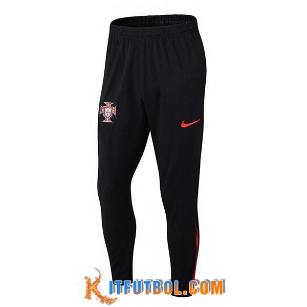 Pantalon Entrenamiento Portugal Negro/Rojo 2024/2025