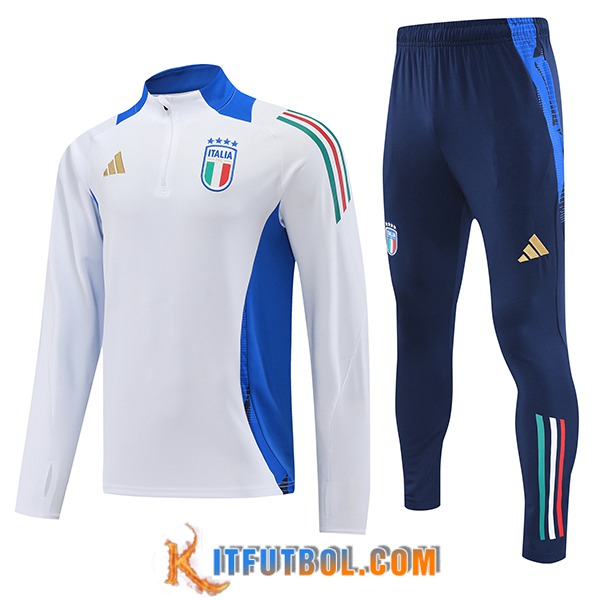 Chandal Equipos De Futbol Italia Blanco/Azul 2024/2025 -04