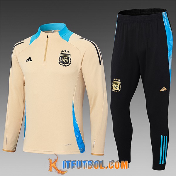 Chandal Equipos De Futbol Argentina Ninos Amarillo/Azul 2024/2025