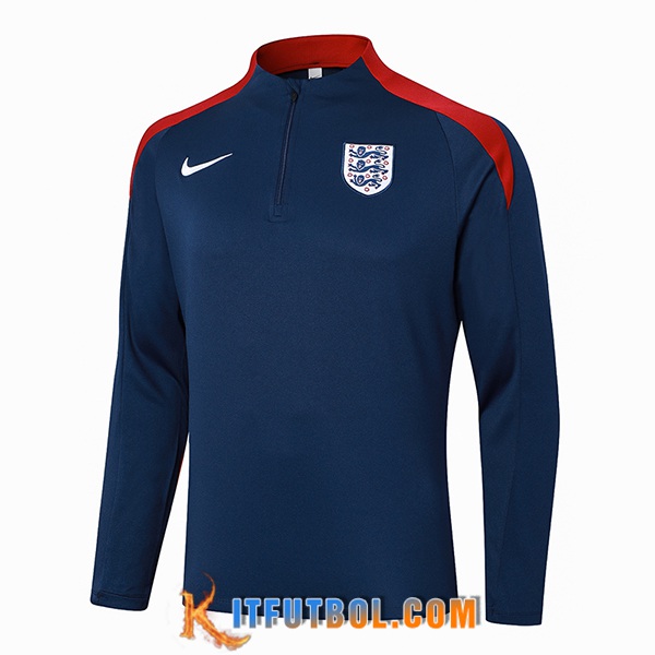 Sudadera De Entrenamiento Inglaterra Azul/Rojo 2024/2025