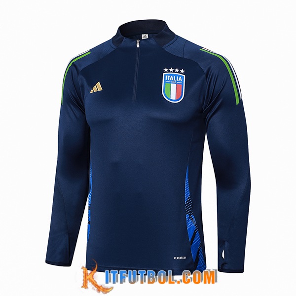 Sudadera De Entrenamiento Italia azul real 2024/2025