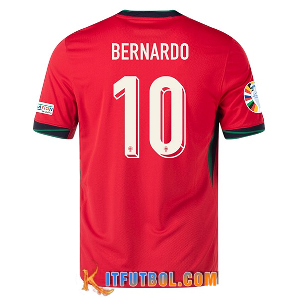 Camisetas De Futbol Portugal (BERNARDO #10) UEFA Euro 2024 Primera