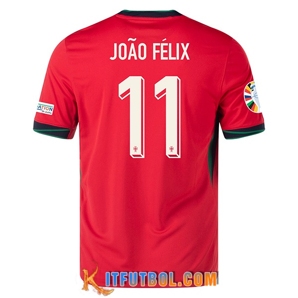 Camisetas De Futbol Portugal (JOA0 FELIX #11) UEFA Euro 2024 Primera