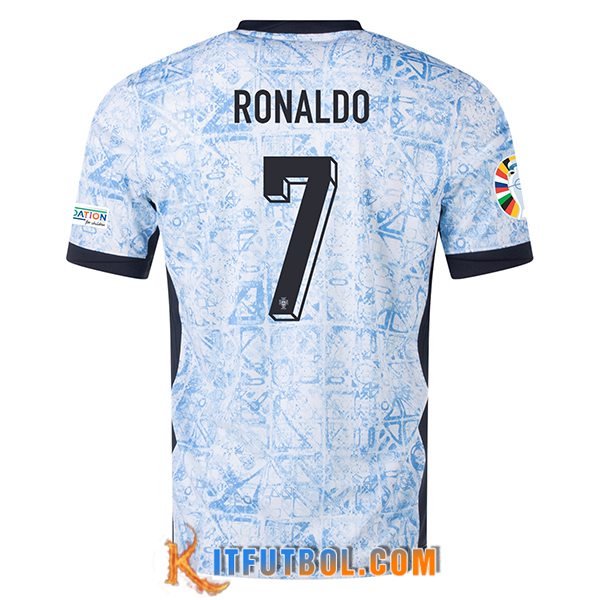 Camisetas De Futbol Portugal (RONALDO #7) UEFA Euro 2024 Segunda