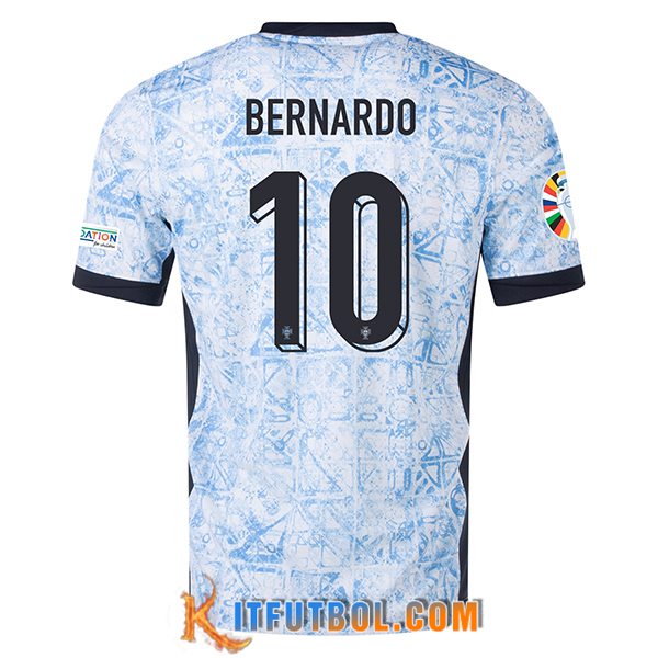 Camisetas De Futbol Portugal (BERNARDO #10) UEFA Euro 2024 Segunda
