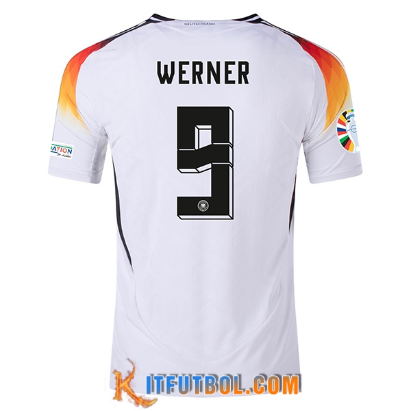Camisetas De Futbol Alemania (WERNER #9) UEFA Euro 2024 Primera
