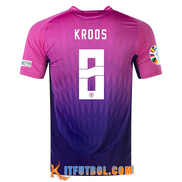 Camisetas De Futbol Alemania (KROOS #8) UEFA Euro 2024 Segunda