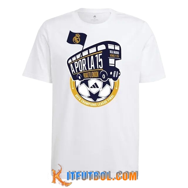 Camisetas De Futbol Real Madrid T-Shirt Cotton Blanco 2024/2025