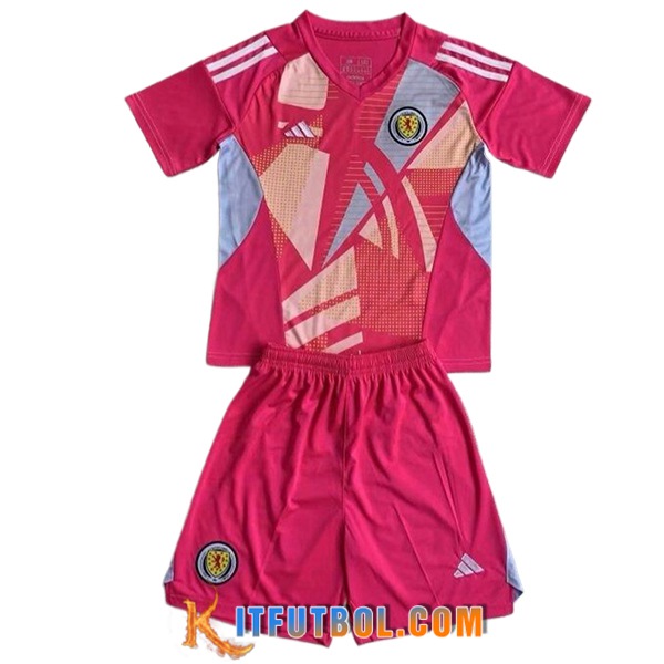 Camisetas De Futbol Escocia Ninos Portero Rosa 2024/2025