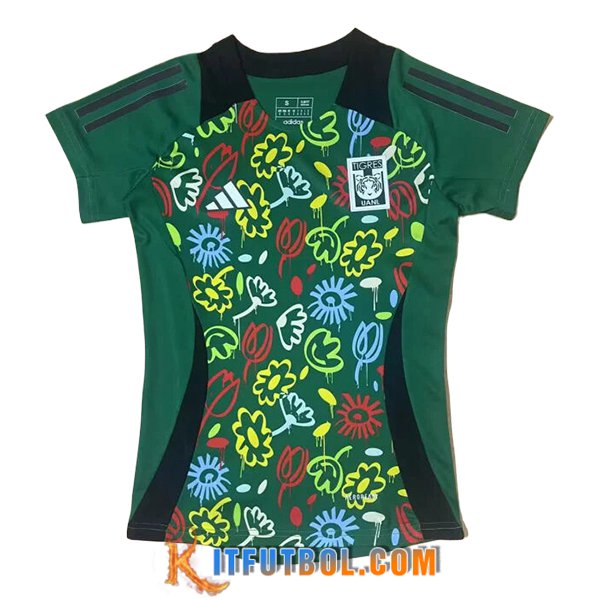 Camisetas De Futbol Tigres UANL Mujer Special Edition Verde 2024/2025