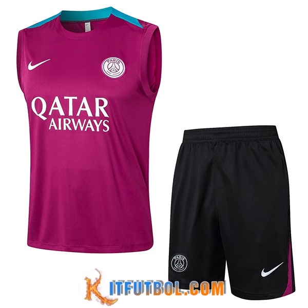 Camiseta Entrenamiento sin mangas PSG Violeta 2024/2025