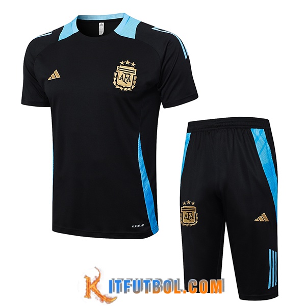 Camiseta Entrenamiento Argentina Negro/Azul 2024/2025