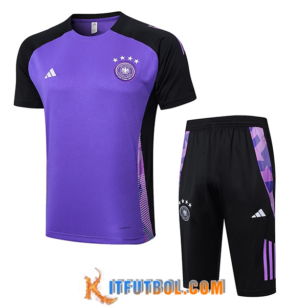 Camiseta Entrenamiento Alemania Violeta/Negro 2024/2025 -02