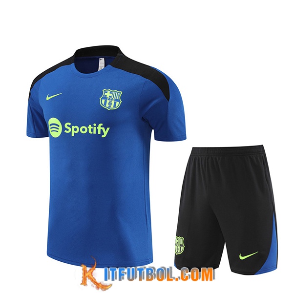 Camiseta Entrenamiento FC Barcelona Azul/Negro 2024/2025