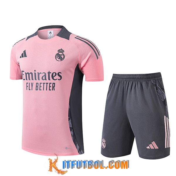 Camiseta Entrenamiento Real Madrid Rosa/Gris 2024/2025