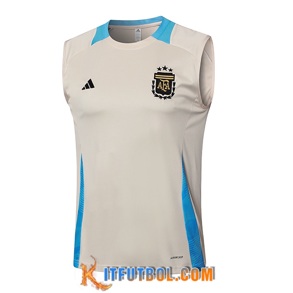 Chalecos De Futbol Argentina Beige/Azul 2024/2025