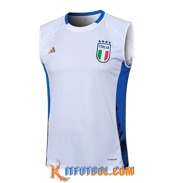 Chalecos De Futbol Italia Blanco/Azul 2024/2025