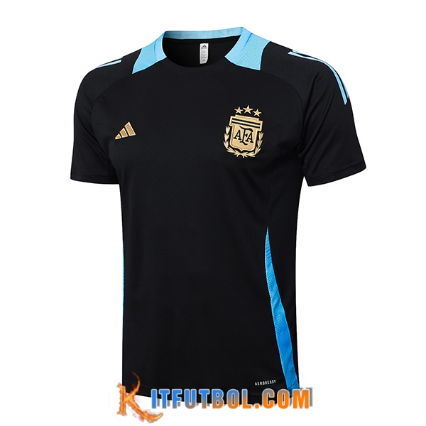 Camiseta Entrenamiento Argentina Negro/Azul 2024/2025