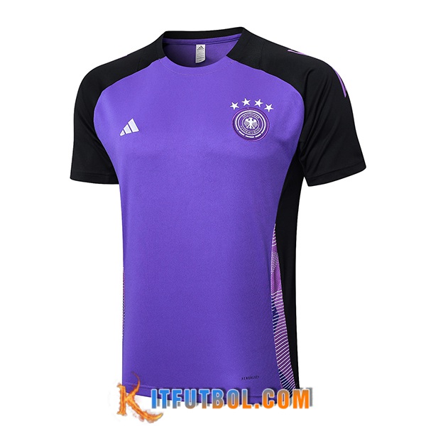 Camiseta Entrenamiento Alemania Violeta/Negro 2024/2025