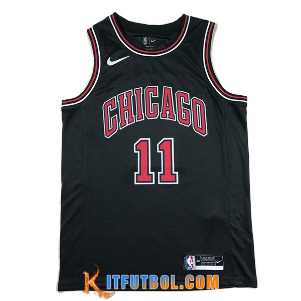 Camisetas NBA Chicago Bulls (DEROZAN #11) 2024/25 Negro/Rojo -02