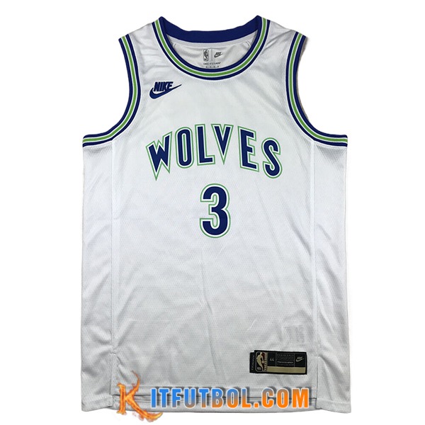 Camisetas NBA Minnesota Timberwolves (McDANIELS #3) 2024/25 Blanco/Azul/Verde