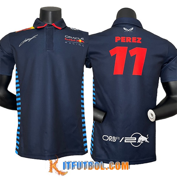 Polo F1 RedBull Racing Team (PEREZ #11) Azul Oscuro 2024