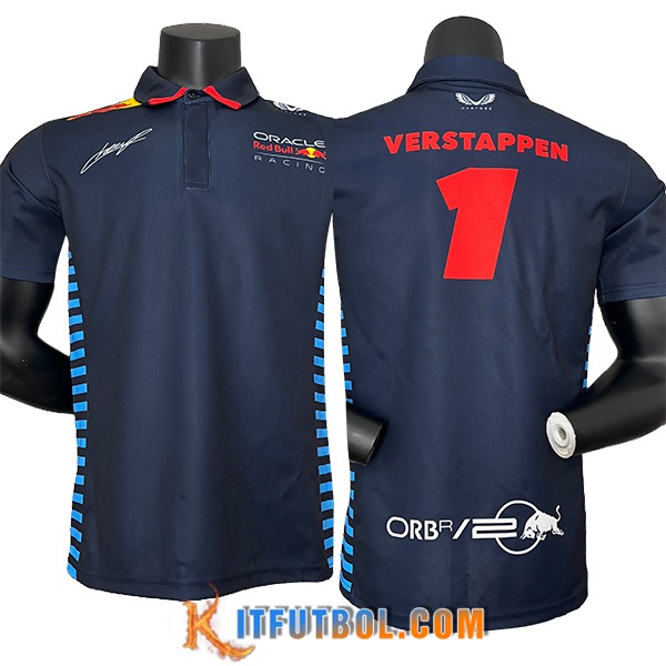 Polo F1 RedBull Racing Team (VERSYAPPEN #1) Azul Oscuro 2024